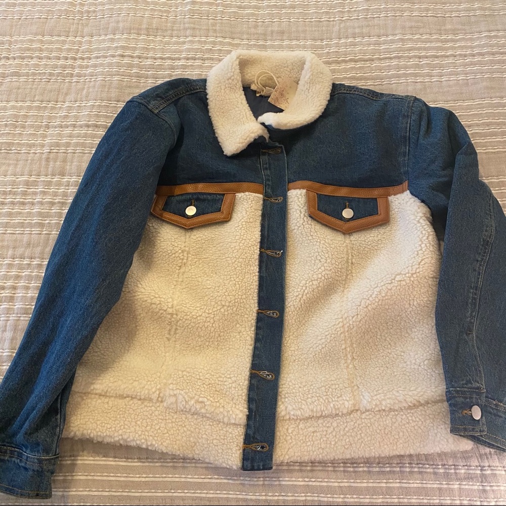 Denim Sherpa jacket